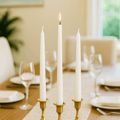 Dinner candles in classic tapered shape – CANDLE MAKERS South Africa